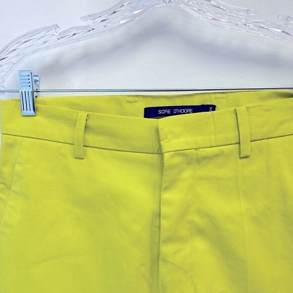NWT Sofie D'Hoore Piccolo High Waist Straight Cropped Pant Green Sz 4 & 10 - Picture 3 of 8